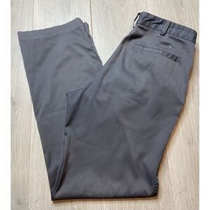 Nike Performance‎ Golf Pants Mens 32 Gray Flat Front Dri Fit Straight Tech Chino